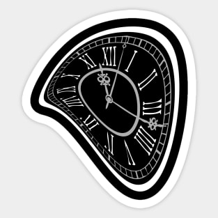 Wobbly classic clock Sticker